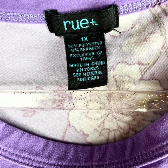 RUE21 | 🌸💜 Floral Print Soft Stretchy Tank Top - Picture 6 of 6